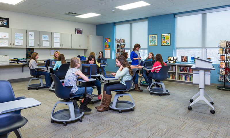 Crawfordsville Middle School classroom